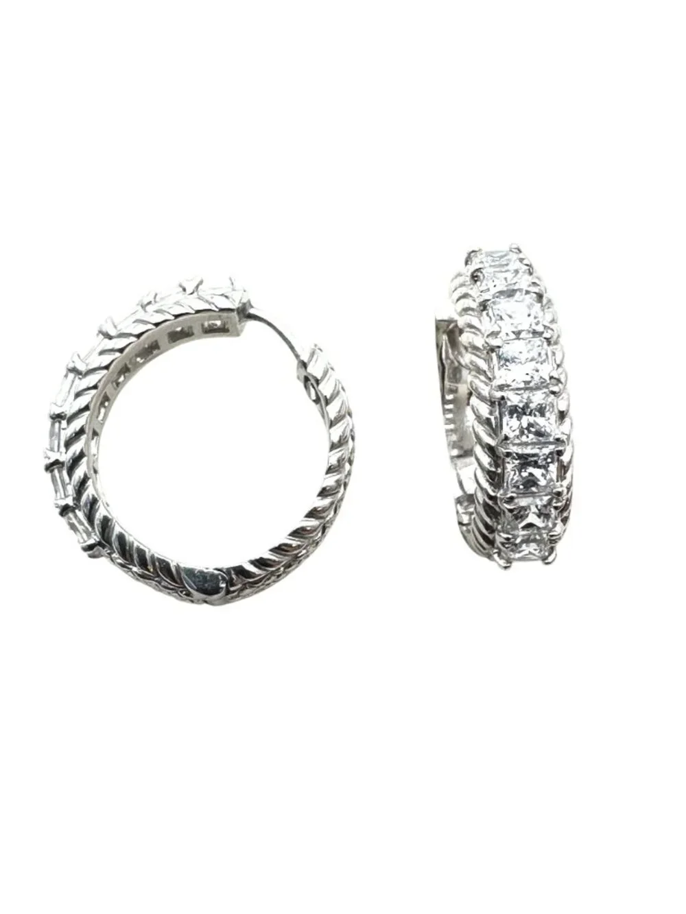 Judith Ripka Sterling Silver Diamonique Cubic Zircon 1